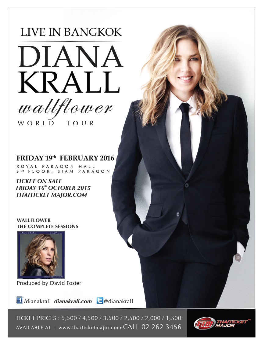 Diana Krall Wallflower World Tour, Live in Bangkok 2016