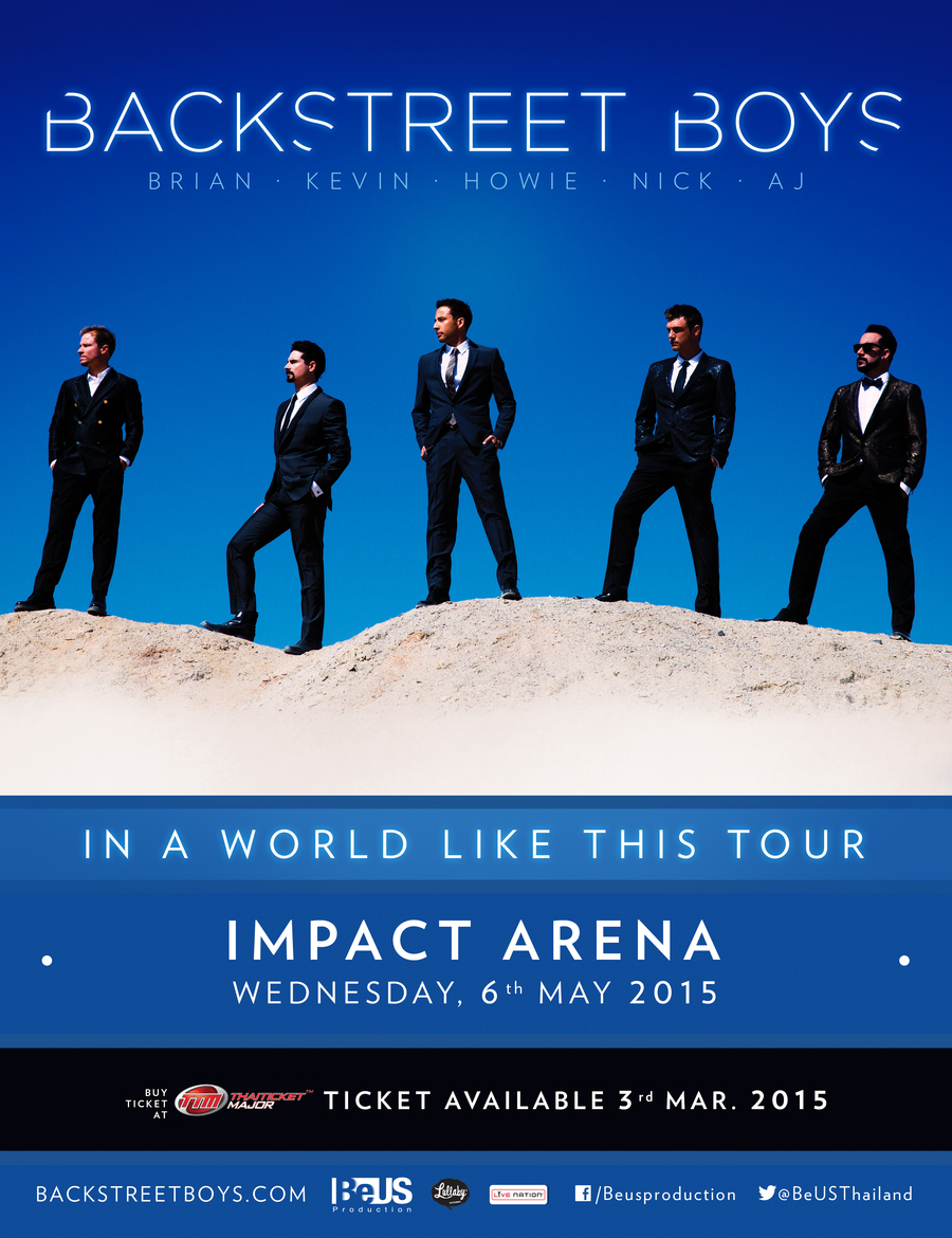  BACKSTREET BOYS IN A WORLD LIKE THIS TOUR 